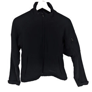 MARMOT Women's Sz S Small Black Rain Shell Full Zip Jacket NO HOOD! Bin